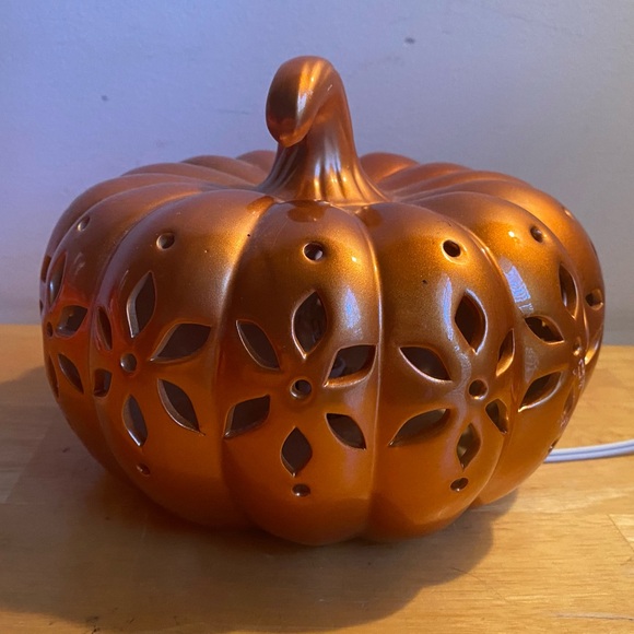 Fall Thanksgiving light up ora decorative pumpkin 6” - Picture 4 of 12